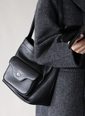 Bounded有界 小众设计单肩水桶包2024新款高级感手提包斜挎包