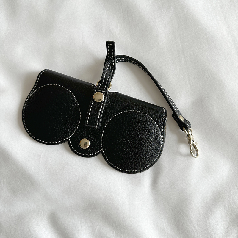 Bounded真皮眼镜袋手工包包挂件