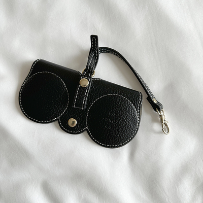 Bounded真皮眼镜袋手工包包挂件