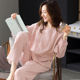 睡衣女春秋款 纯棉长袖 高级感女士夏季 2025年新款 简约家居服套装 冬