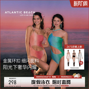atlanticbeach2025新款 海边度假性感连体泳衣女高级感泡温泉泳装