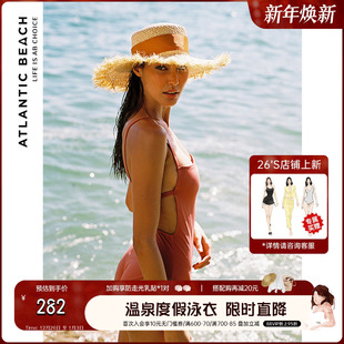 泳装 时尚 高级感 复古连体泳衣女夏保守2025新款 AtlanticBeach法式