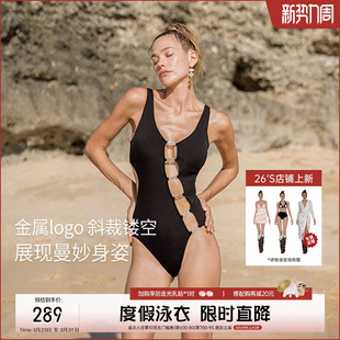 高级感泳装 atlanticbeach2024新款 性感镂空度假泳衣女夏显瘦时尚