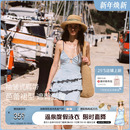 温泉泳装 atlanticbeach2025新款 连体泳衣女绝美度假吊带蛋糕裙式