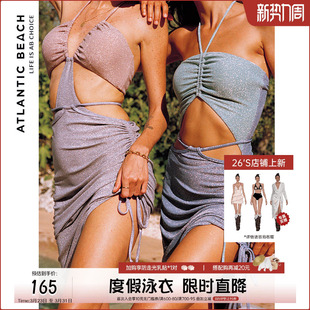 bling系列 浪漫微闪一片式 atlanticbeach 度假穿搭泳衣裙
