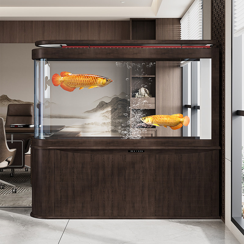 弧形玻璃鱼缸立式办公室落地过滤制氧一体家用客厅25新款行水鱼缸,宠物/宠物食品及用品,底柜/落地缸,淘宝优惠券,粉丝福利购,淘宝优惠卷