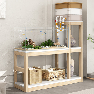 鱼缸花架柜子放置柜客厅置物架鱼缸架子高低台面承重多层放置架