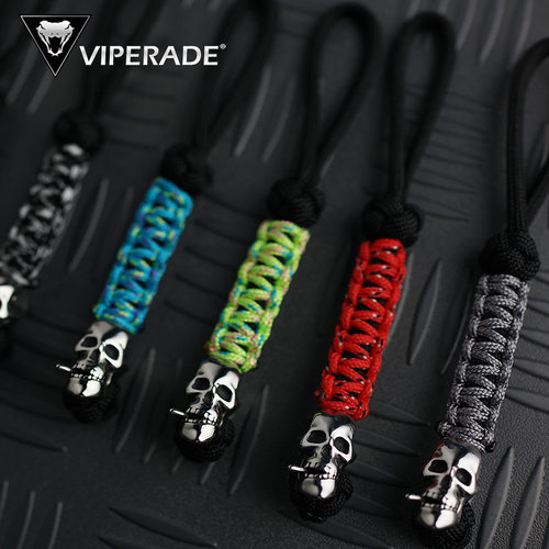 viperade手工编织骷髅头尾坠伞绳