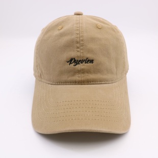 鸭舌帽棒球帽新款 日韩系字母刺绣做旧休闲复古时尚 百搭街头软顶款