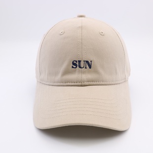 鸭舌帽棒球帽新款 日韩系字母刺绣做旧休闲复古时尚 百搭街头软顶款