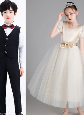 儿童合唱服演出服中小学生诗歌朗诵服装主持人礼服大合唱团表演服