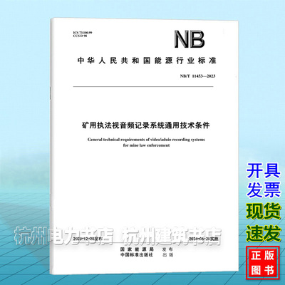 NB/T 11453-2023矿用执法视音频记录系统通用技术条件