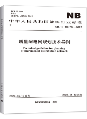 NB/T 10978-2022 增量配电网规划技术指导