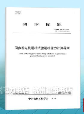 T/CSEE 0439-2024 同步发电机进相试验进相能力计算导则