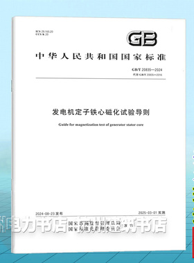 GB/T 20835-2024发电机定子铁心磁化试验导则