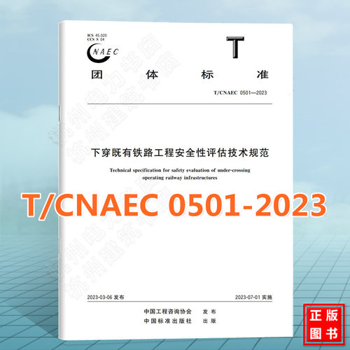 T/CNAEC 0501-2023下穿既有铁路工程安全性评估技术规范