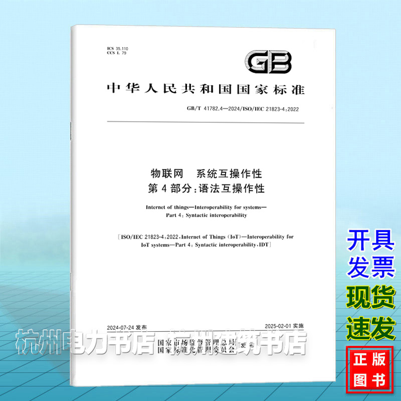 GB/T 41782.4-2024物联网 系统互操作性 第4部分：语法互操作性