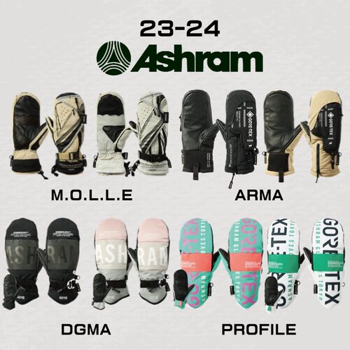 ASHRAM滑雪手套2324爱仕马防水透气保暖Molle专业滑雪手套DGMA