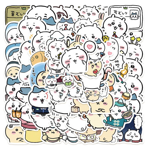 110张chiikawa吉伊卡哇卡通贴画