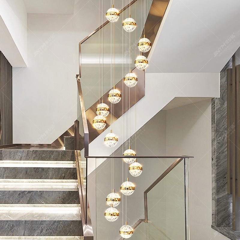 2025流行现代简约设计楼梯吊灯
