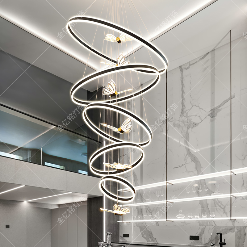 金亿铭别墅复式楼loft公寓大吊灯