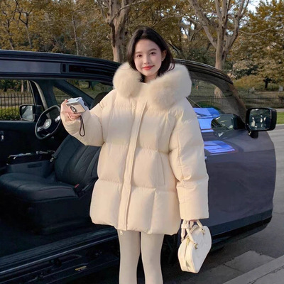 江西共青城羽绒莫斯科的冬小个子羽绒服女2025韩系超好看中长款