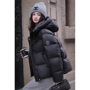 江西共青城羽绒雪山系列高端白鸭绒羽绒服短款女2025新款时尚加厚