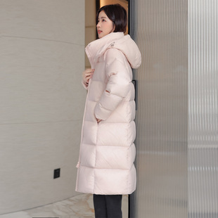 江西共青城羽绒中长款羽绒服女2025冬新款加厚高端韩版修身抗寒