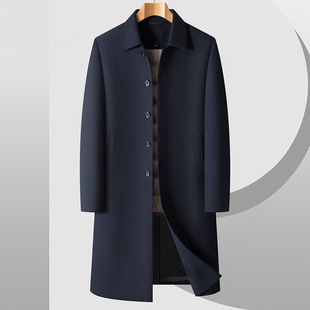 江西共青城羽绒雅露秋冬季中长款羽绒服大码中年保暖外套宽松男士