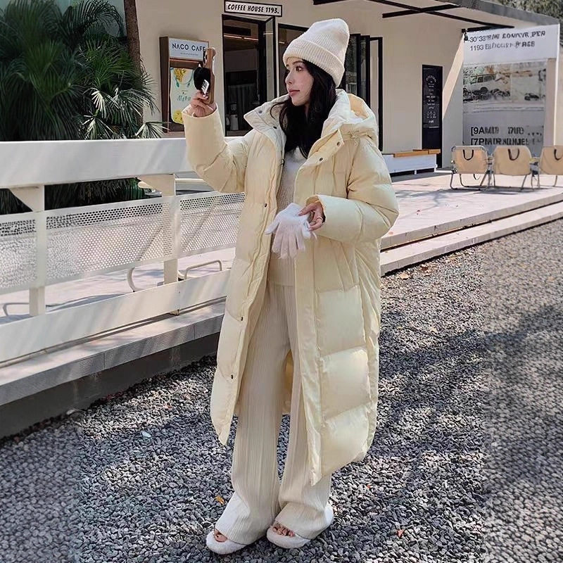 江西共青城羽绒明摩同款女装长款羽绒服女过膝2025年新款加厚宽松,女装/女士精品,羽绒服,淘宝优惠券,粉丝福利购,淘宝优惠卷