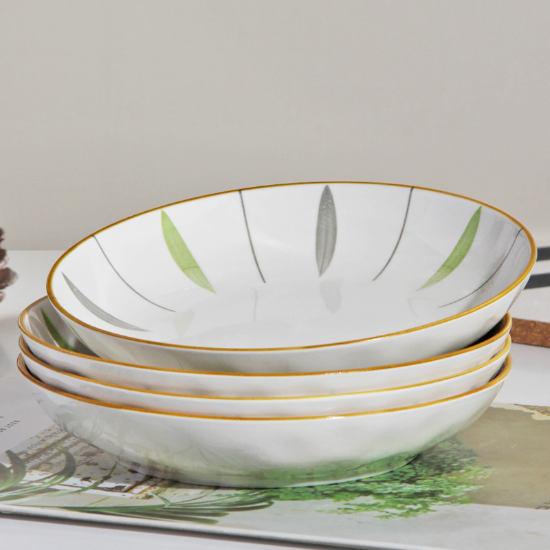 餐具陶瓷家用创意汤盘套装网红