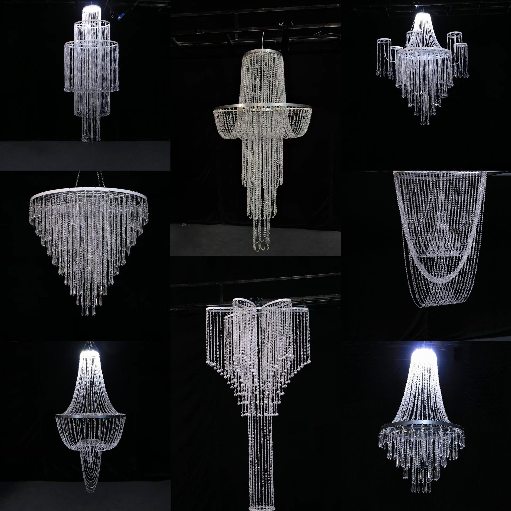 铁艺装饰婚礼珠帘堂道具布