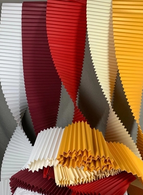 现场波浪新款折纸长白色装饰纸婚庆道具布置拼接无红色