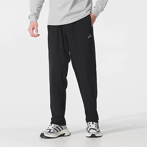 Adidas 阿迪达斯 男子夏季薄款舒适透气速干运动训练长裤 IW8385