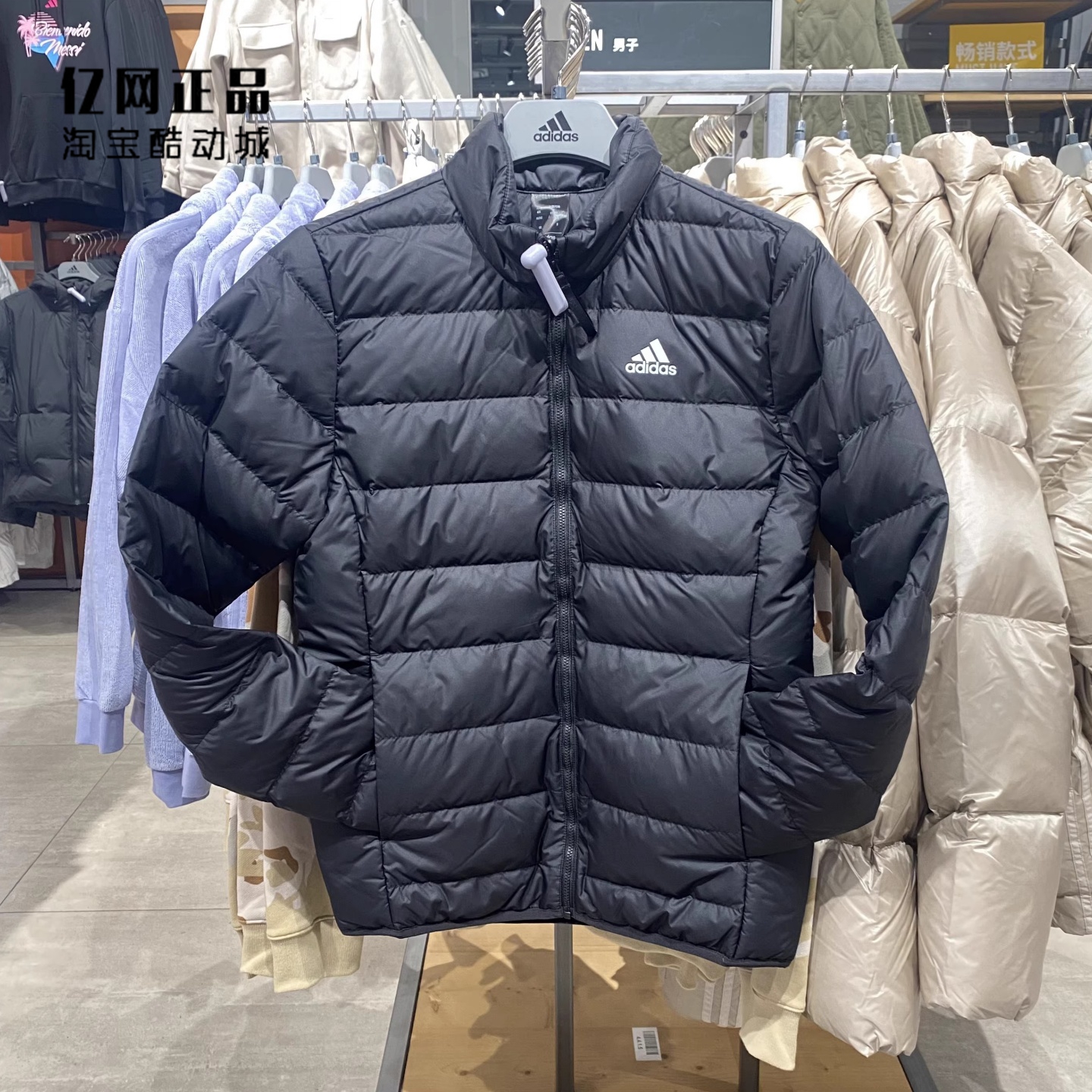 Adidas 阿迪达斯 男款运动休闲轻薄款立领羽绒服 JN4341 JN4342