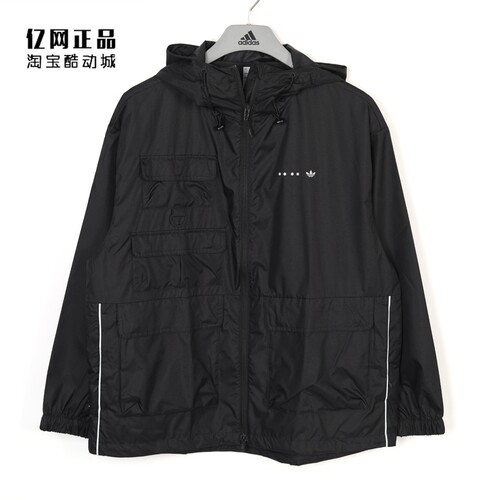 阿迪达斯男款运动休闲薄款风衣