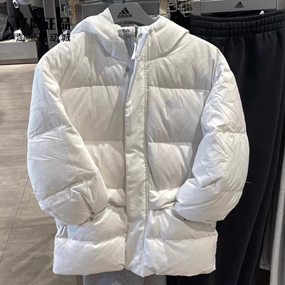 Adidas 阿迪达斯 男款冬季运动休闲防风保暖连帽羽绒服 KQ5520