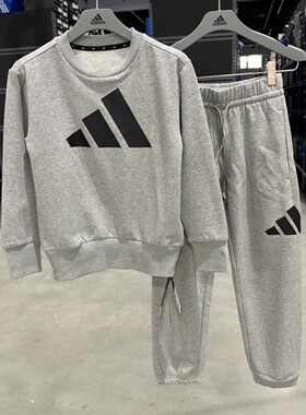 Adidas 阿迪达斯 中大儿童薄绒保暖秋冬运动套装 JC9725 JE1385