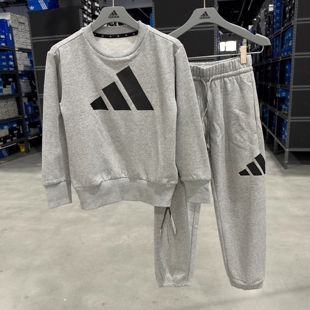 Adidas 阿迪达斯 中大儿童薄绒保暖秋冬运动套装 JC9725 JE1385