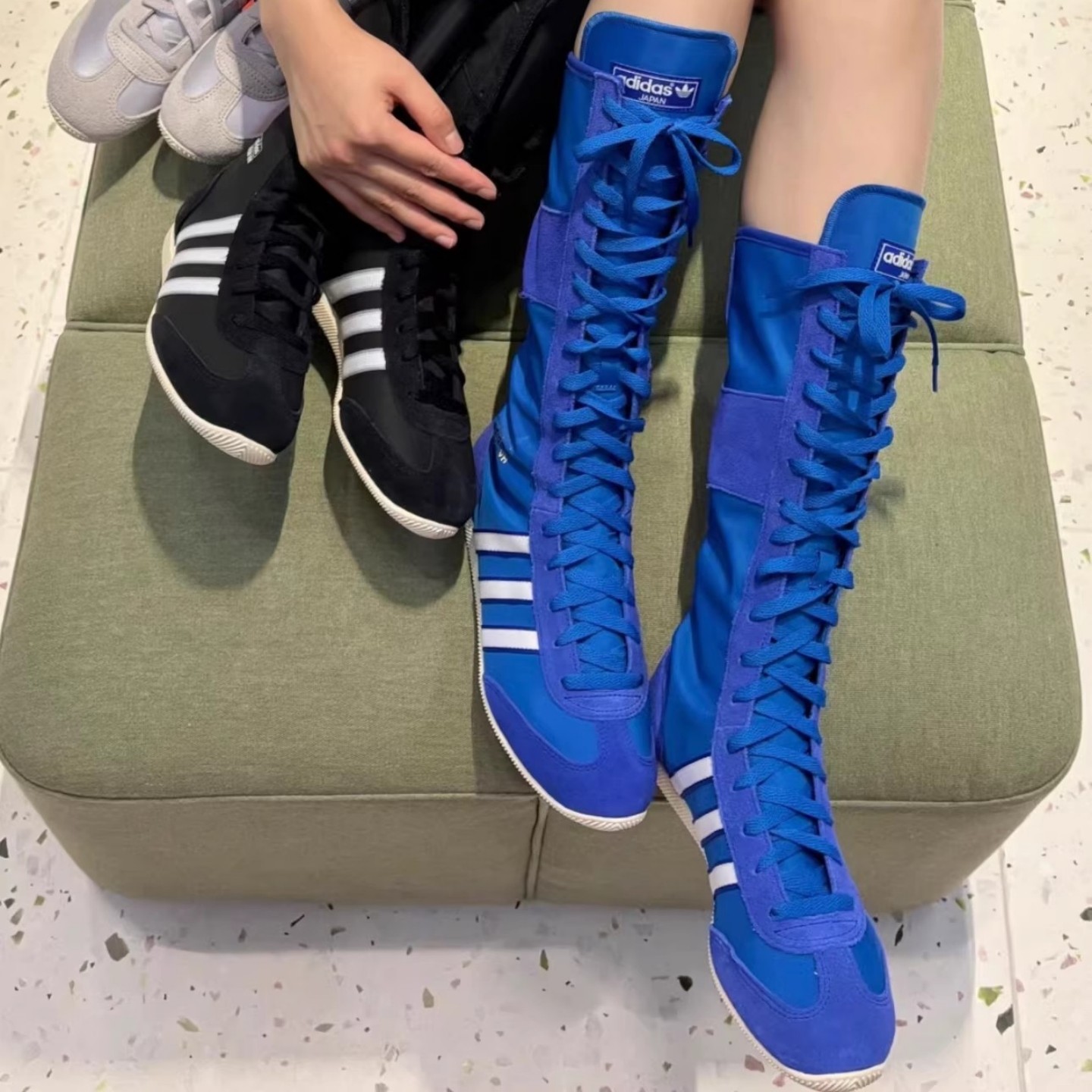 Adidas 三叶草 女款复古薄底长靴拳击鞋 IE3928 IF9636 IH0230,运动鞋new,运动休闲鞋,淘宝优惠券,粉丝福利购,淘宝优惠卷