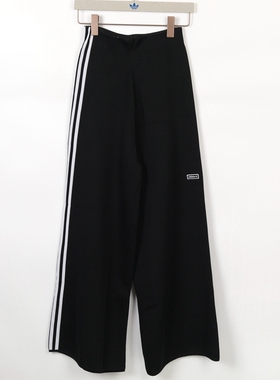 Adidas 三叶草 女款春季运动休闲时尚百搭宽松阔腿裤长裤 DU7290