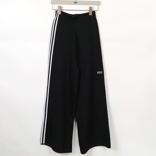春季 女款 三叶草 DU7290 百搭宽松阔腿裤 长裤 运动休闲时尚 Adidas