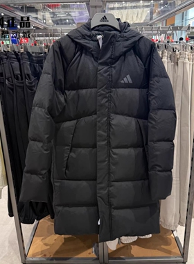 Adidas 阿迪达斯 男女冬季运动休闲防风保暖中长款羽绒服 KQ5514