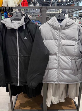 Adidas 阿迪达斯 男款运动休闲防风保暖双面穿连帽羽绒服 KQ5541