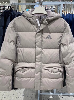 Adidas 阿迪达斯正品 男女冬季运动休闲保暖连帽羽绒服 KR0936