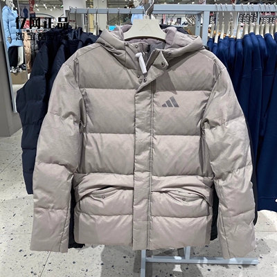 Adidas 阿迪达斯正品 男女冬季运动休闲保暖连帽羽绒服 KR0936