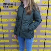 Adidas CY9129 运动休闲连帽保暖夹棉外套棉衣 阿迪达斯 秋冬女款