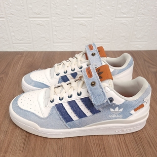 三叶草 复古百搭低帮休闲板鞋 FORUM 男女时尚 HQ6334 LOW Adidas