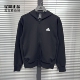 JI6324 男子春秋运动休闲连帽针织夹克上衣外套 Adidas 阿迪达斯