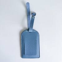 Portable multi-color pu leather thickened boarding pass luggage tag can be customized with logo travel anti-loss luggage tag thumbnail 7